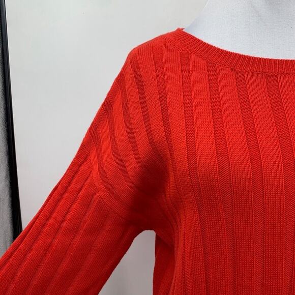 Sanctuary Sweater Womens M Medium Tomato Lillith Wool Blend Crew Neck Pullover - Picture 4 of 13